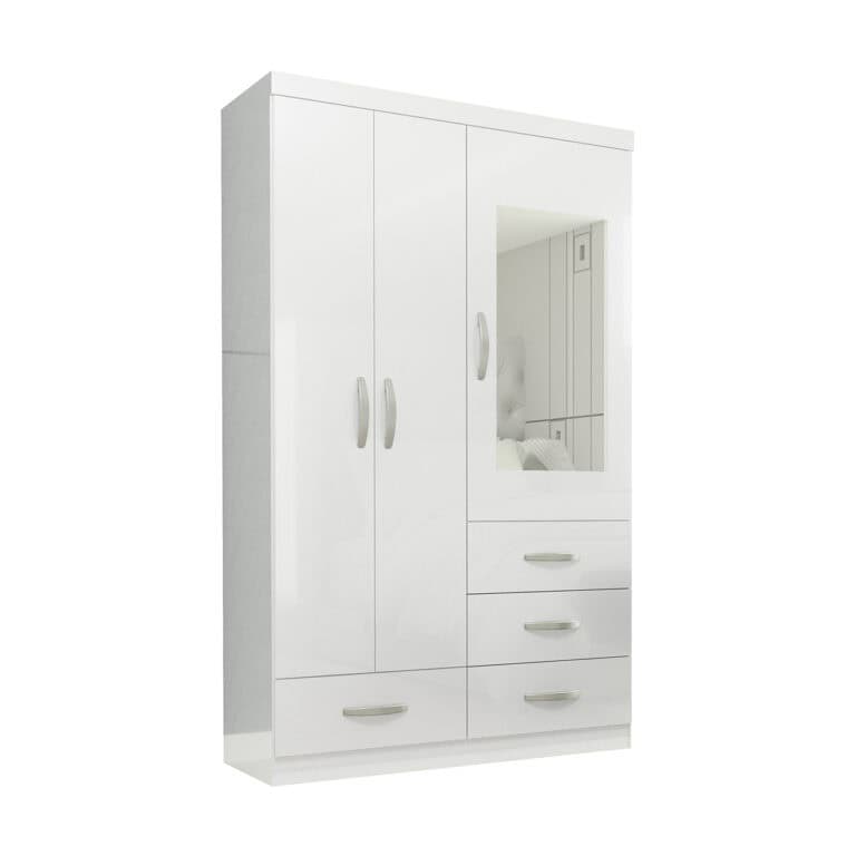 3 Door Wardrobe - Grey Oak