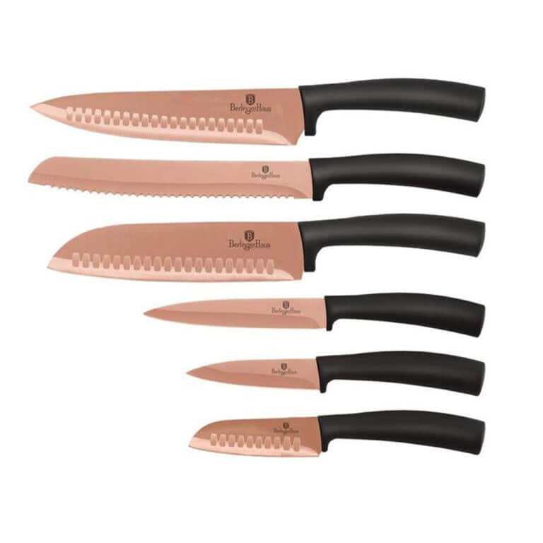 Berlinger Haus - 6PC Titanium Coated Knife Set Rose Gold
