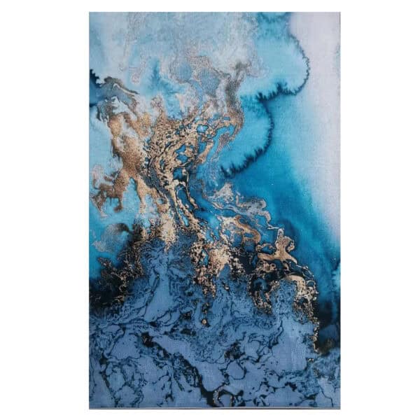 Printed Rug - Blue Multicoloured