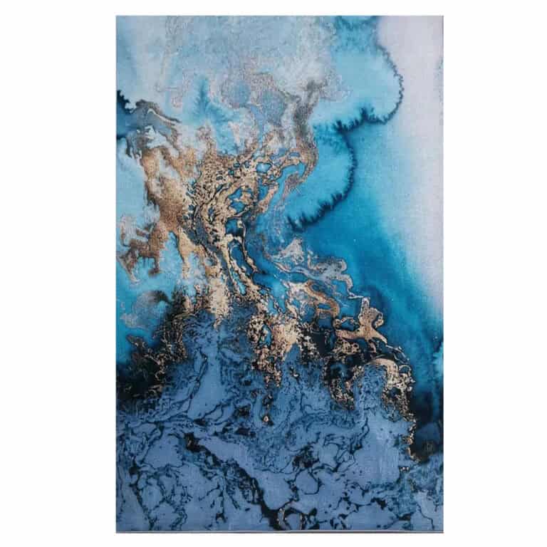 Printed Rug - Blue Multicoloured