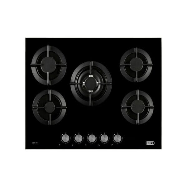 Defy - 5 Burner Gas on Glass 90CM