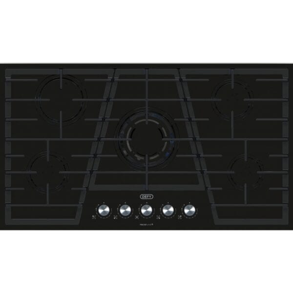 Defy - Gemini 5 Burner Gas Hob 90CM Glass