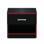 Nightstand - Black and Red