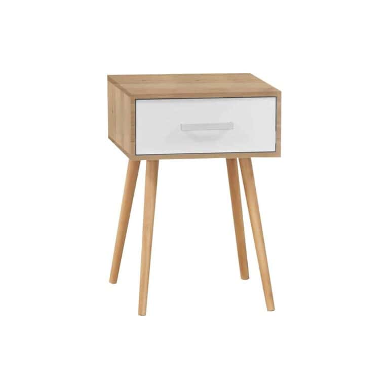 Nightstand - Walnut + Black