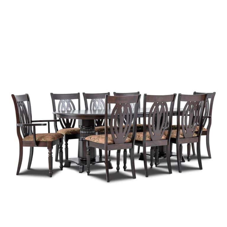 Dining Set 1+8 - Cappuccino