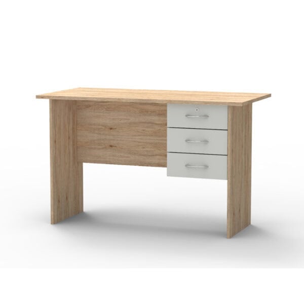 Office Desk - Sonama Oak + White