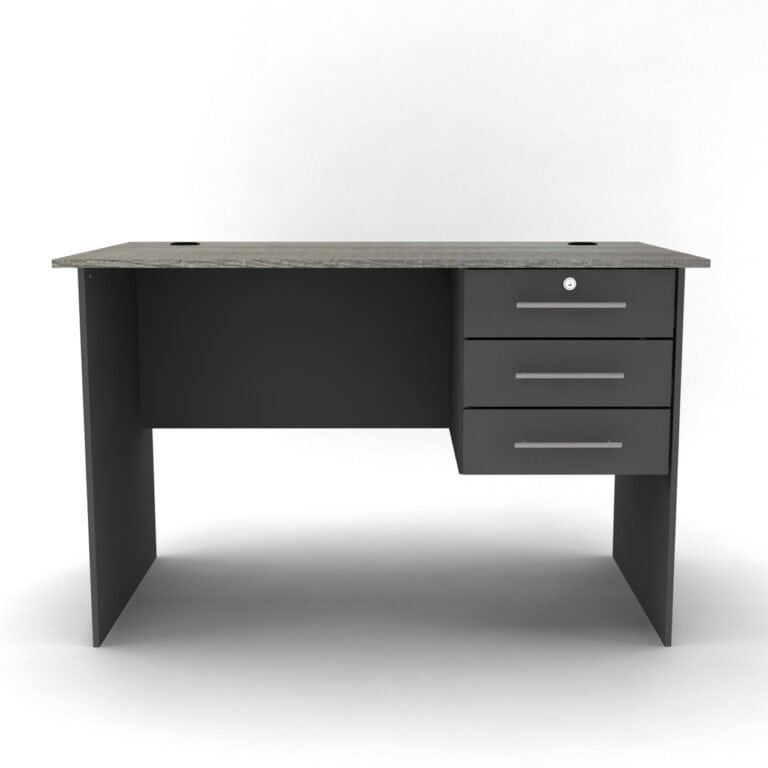 Office Desk - Dark Grey + Kilkenny Oak