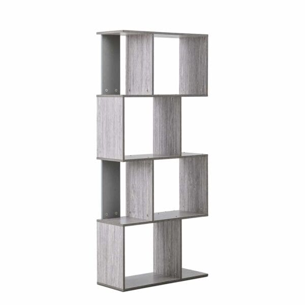 4 Shelf Wooden Unit - Grey Oak