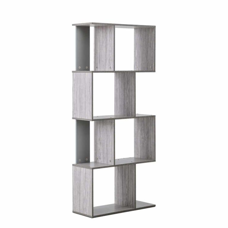 4 Shelf Wooden Unit - Grey Oak