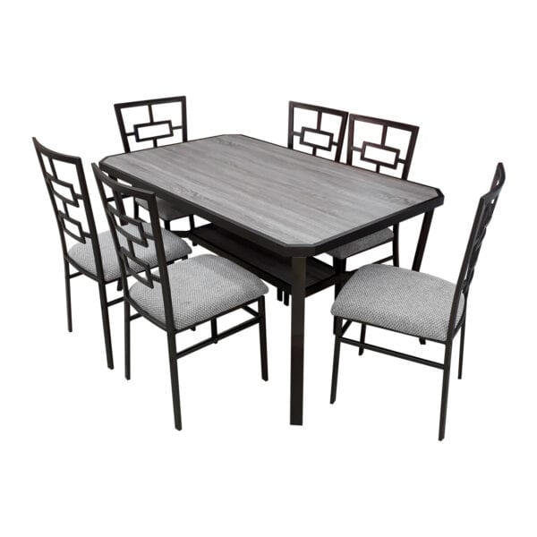 Dining Set 1+6 - Brown