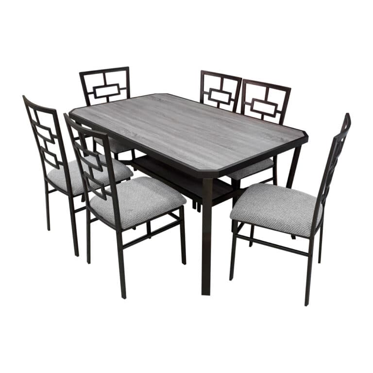 Dining Set 1+6 - Brown