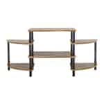 TV Stand - Walnut + Black
