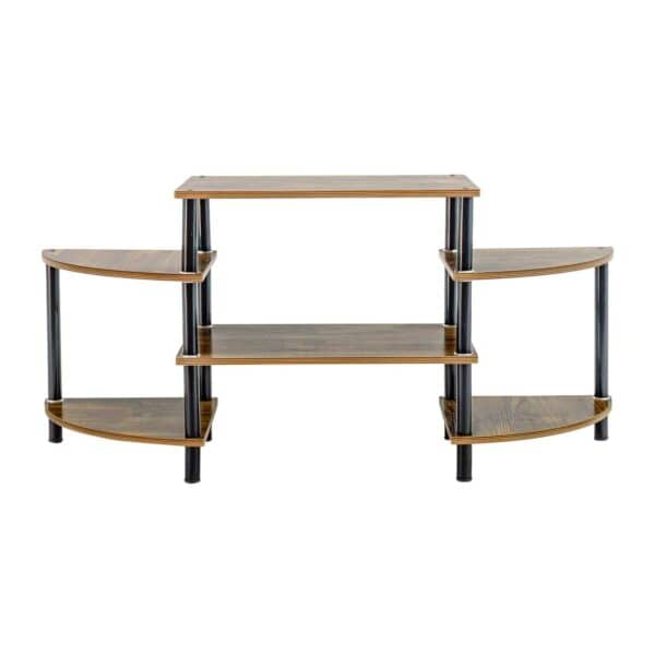 TV Stand - Walnut + Black