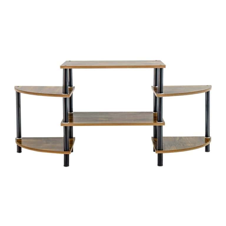 TV Stand - Walnut + Black