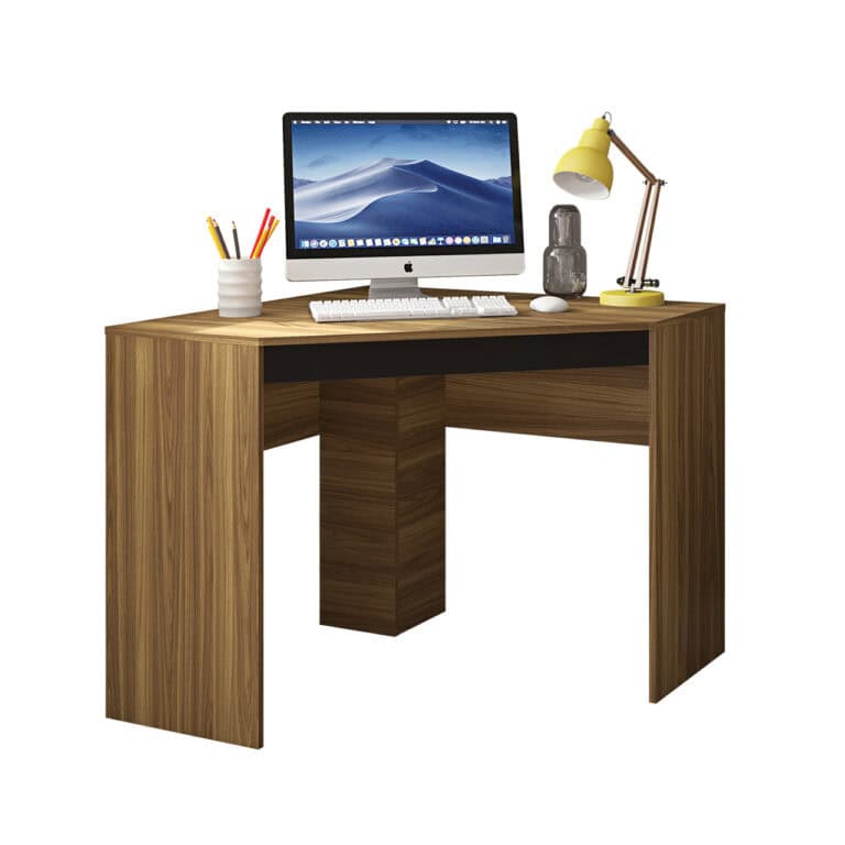 Recta Corner Desk - Black TX - Lamina Mel