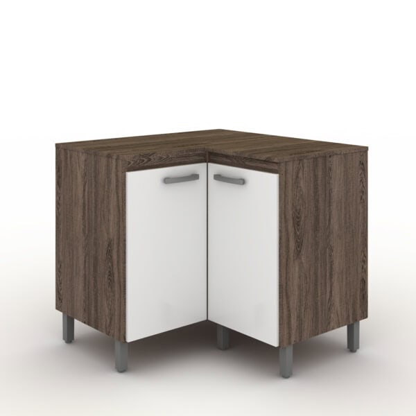 Brazil Kitchen Corner Unit- Arezo - White