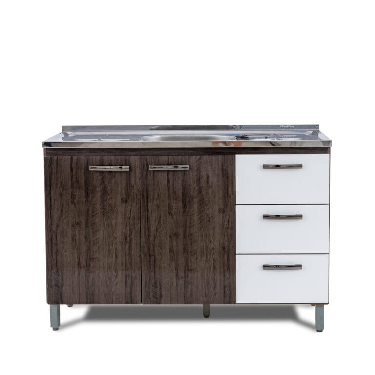 Brazil Kitchen Base with Sink - Arezo and White