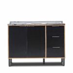 3 Door Base Nogueira - Black