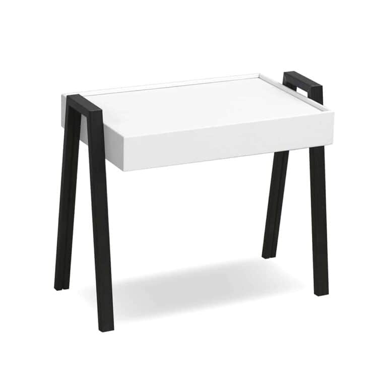 Tray Nesting Table/Butlers Tray - White + Wenge