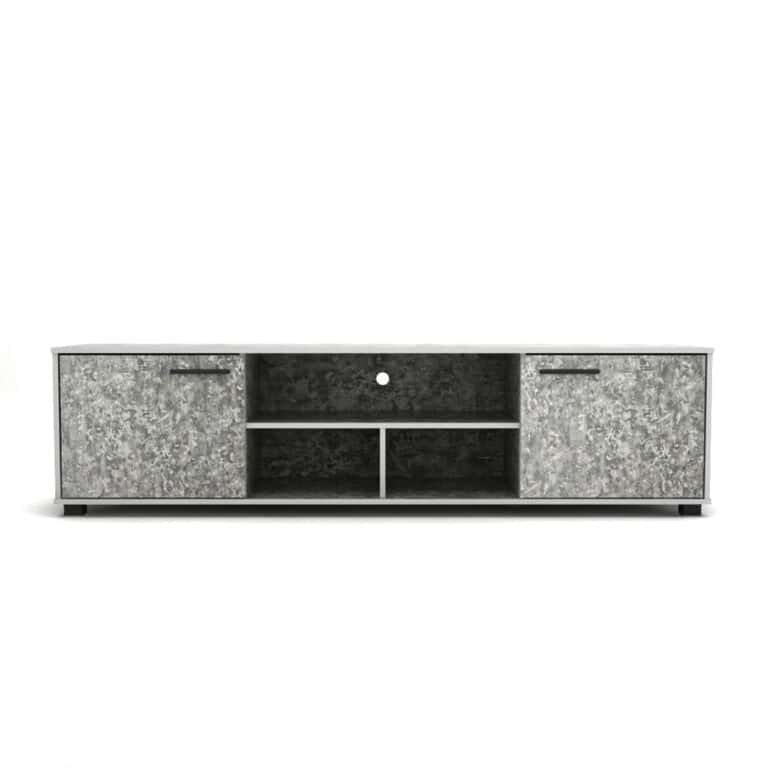 TV Cabinet - Black Marble