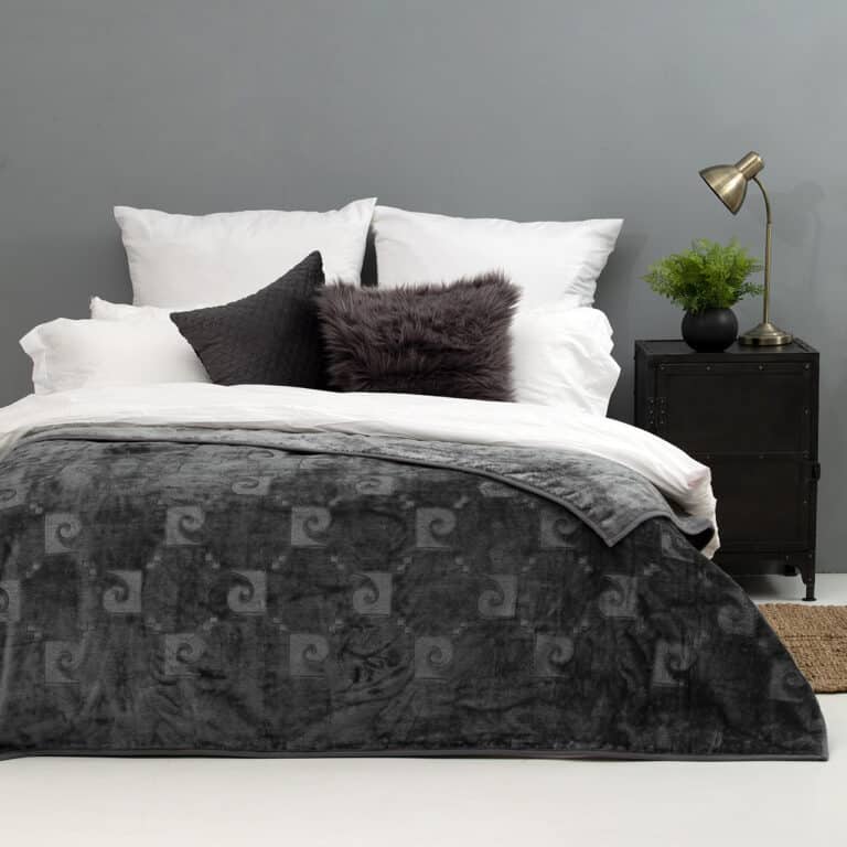 Pierre Cardin Mink Blanket 230x220 - Grey
