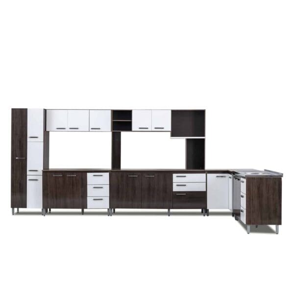 Brazil Kitchen Combination Set With Sink (6 In 1) - Arezo and White