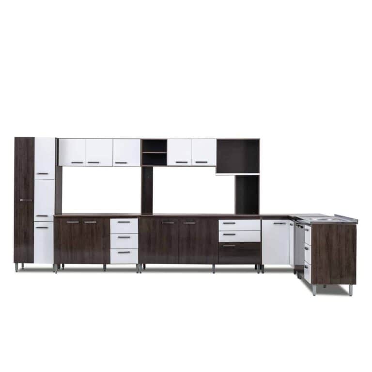 Brazil Kitchen Combination Set With Sink (6 In 1) - Arezo and White