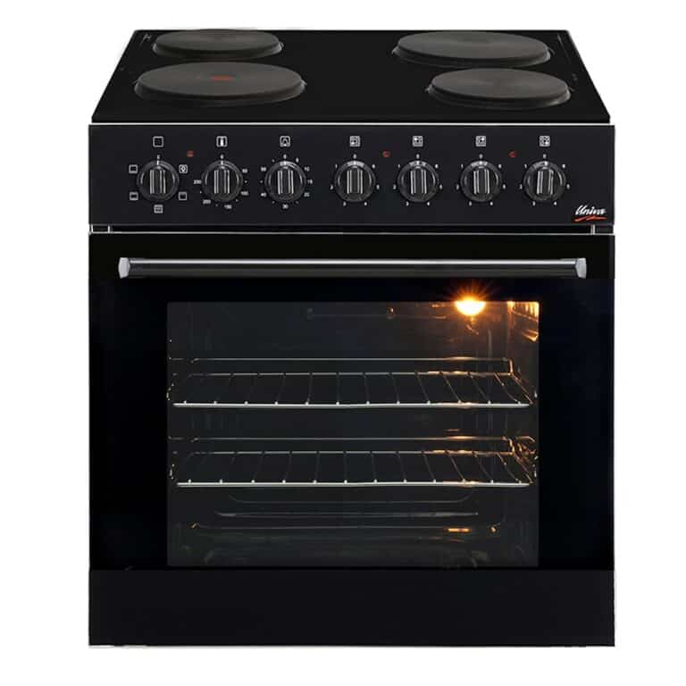 Univa - Black Undercounter Oven with Black Hob