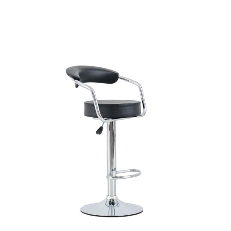 Round Barstool - Black