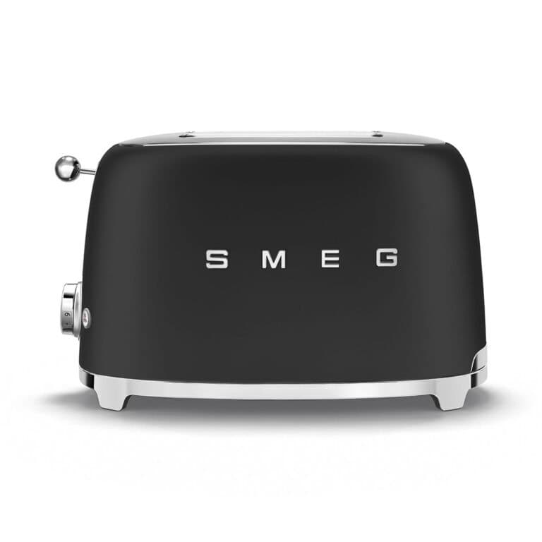 Smeg - 2 Slice Toaster (Matte Black) - TSF01BLMEU