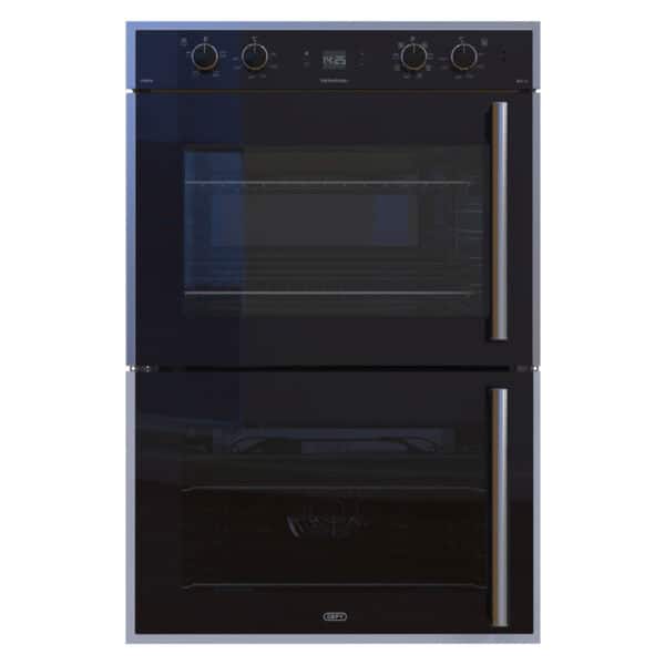 Defy - Gemini Thermofan+ Double Oven Black - DBO767