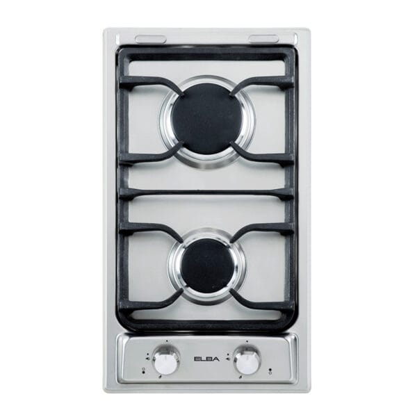 Elba - 2 Burner Gas Hob Stainless Steel - EE35-200XD