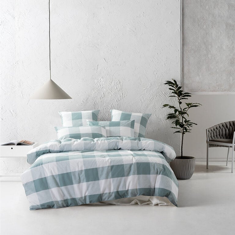 Linen House - Alec Duvet Cover Set - Duck Egg