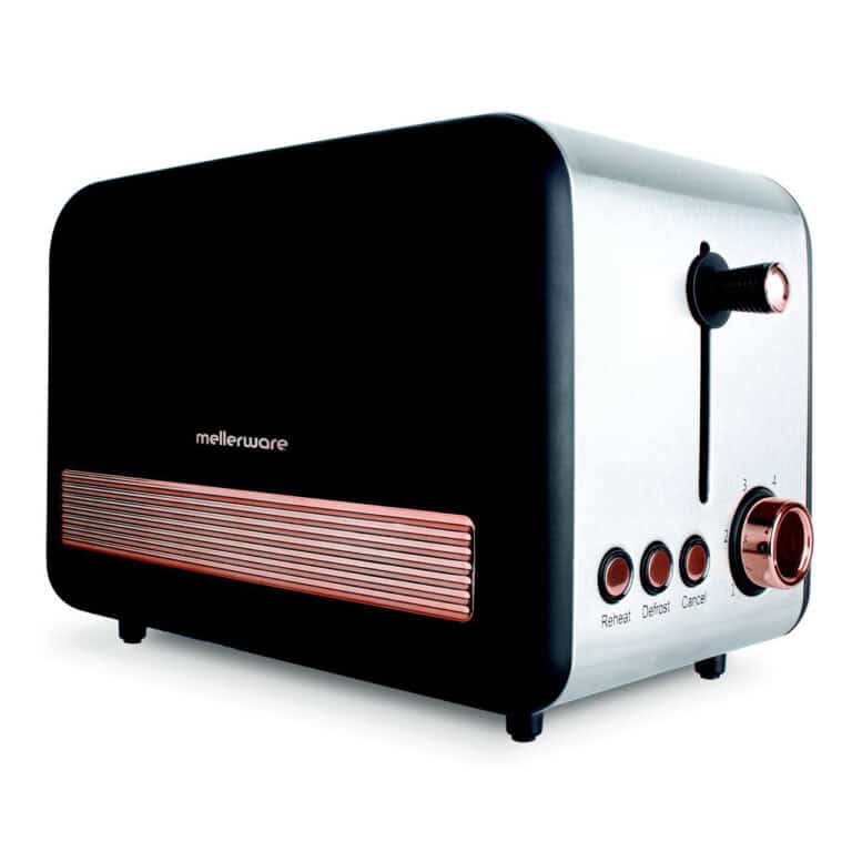Mellerware - Toaster 2 Slice Stainless Steel Rose Gold - MEL24101SS