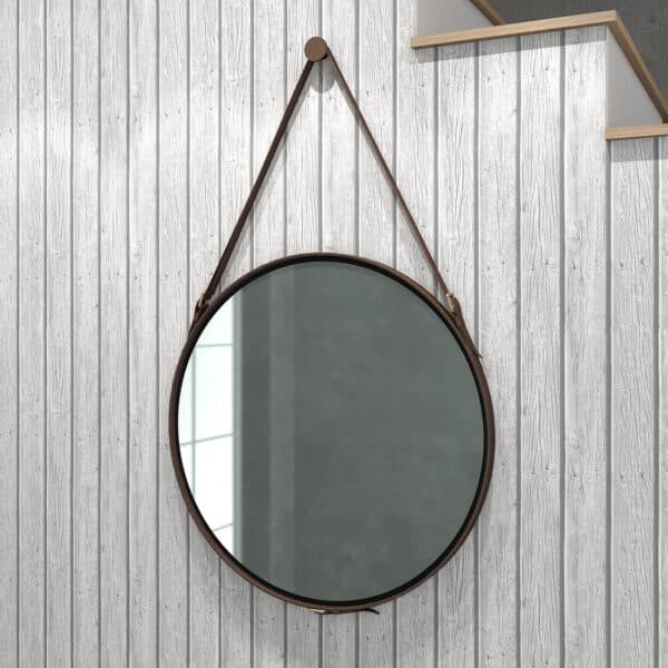 Modern Suspended Decorative Mirror - Rustico