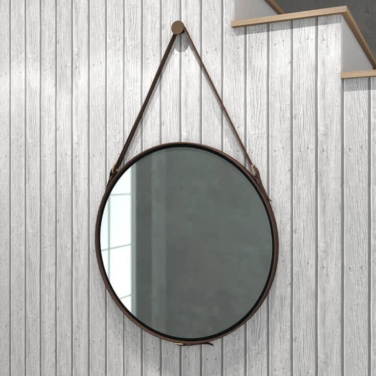Modern Suspended Decorative Mirror - Rustico