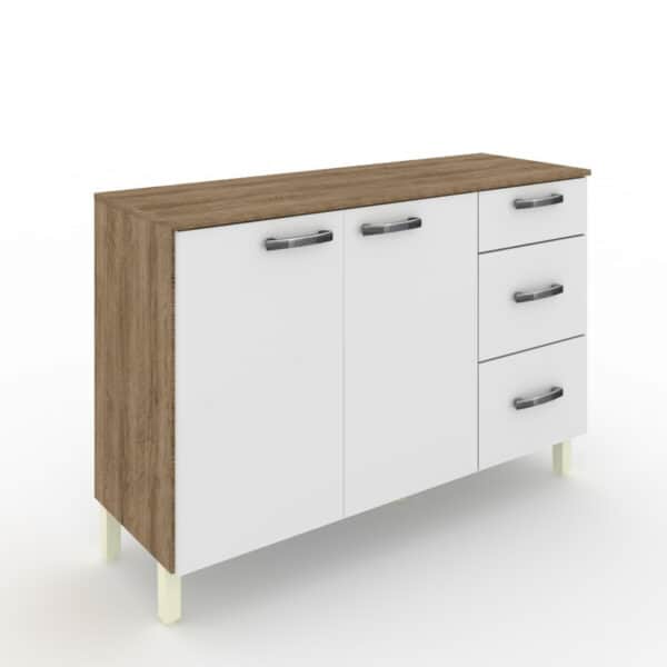 Kitchen Base - Nogueir - Sonama Oak + White