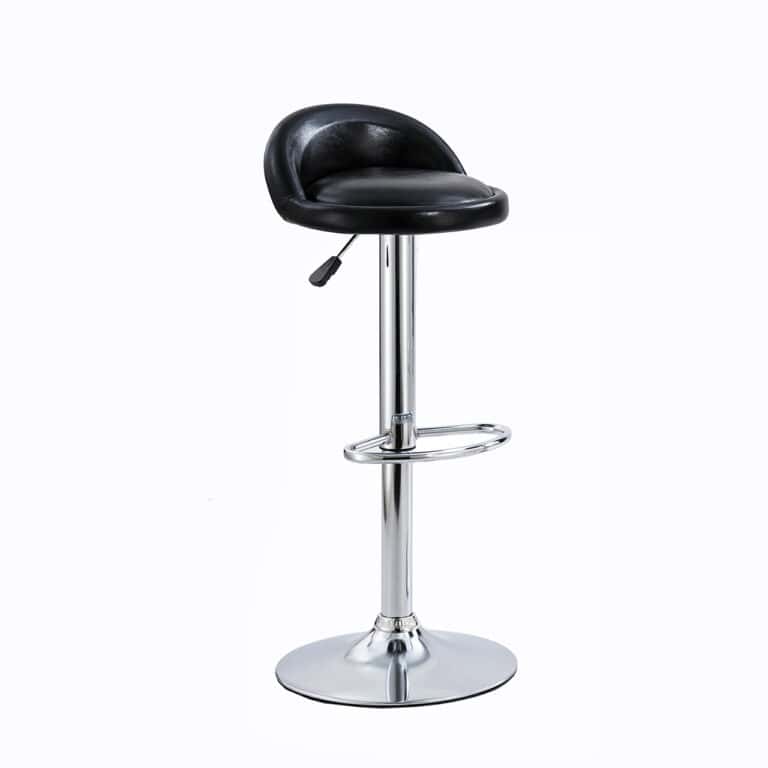 Black PU Leather Bar Chair
