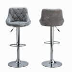 Suede Bar Chair - Available in 2 Colours
