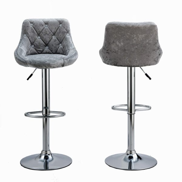 Suede Bar Chair - Available in 2 Colours