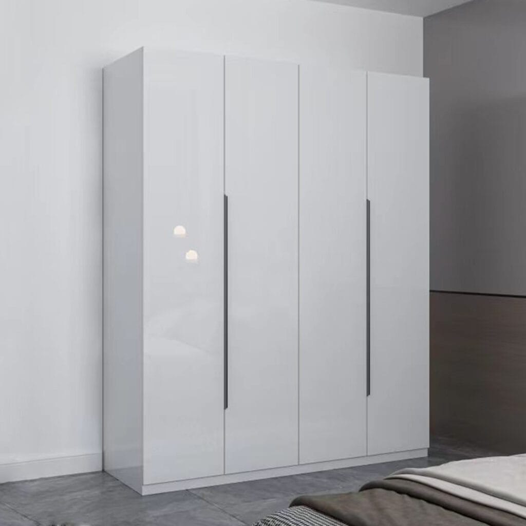 4 Door High Gloss Wardrobe