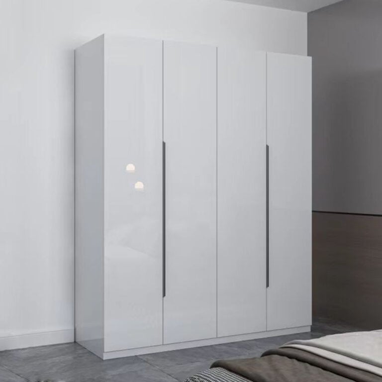4 Door High Gloss Wardrobe
