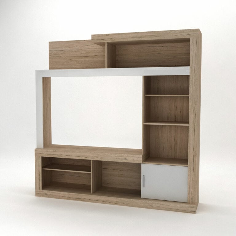 Entertainment Cabinet Sliding Door + Top Glass