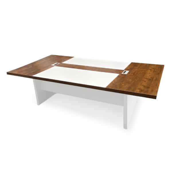 Conference Table Walnut + White