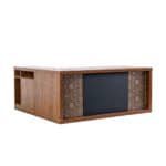 Walnut Office Desk 1.8m With Credenza