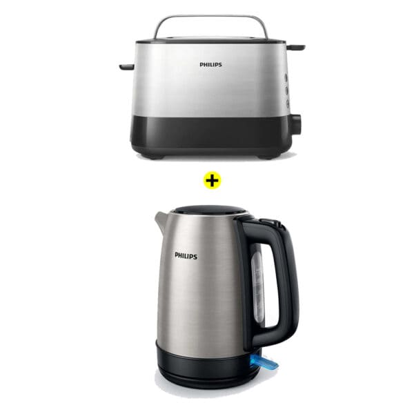 Philips - Kettle & Toaster Bundle - HD2637/91 + HD9350/90
