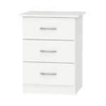 3 Drawer Nightstand - Available in 2 Colours