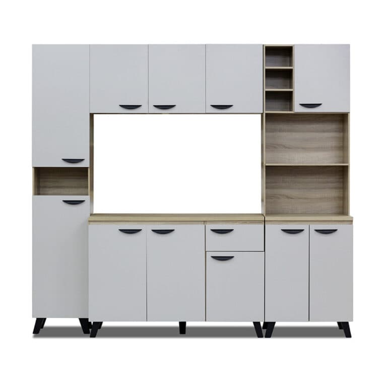 Kitchen Set - Light Grey + Sonama Oak