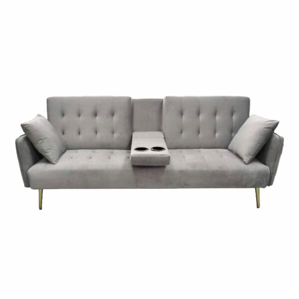 Sofa Bed With Cupholders - Available in 2 Colours