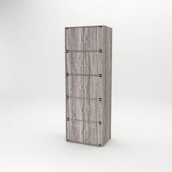 10 Door Cabinet - Grey Oak